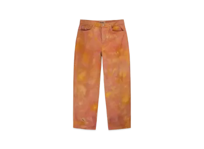 Stussy Wonderland Hand-Dyed Big OL' Jeans "Yellow/Pink"
