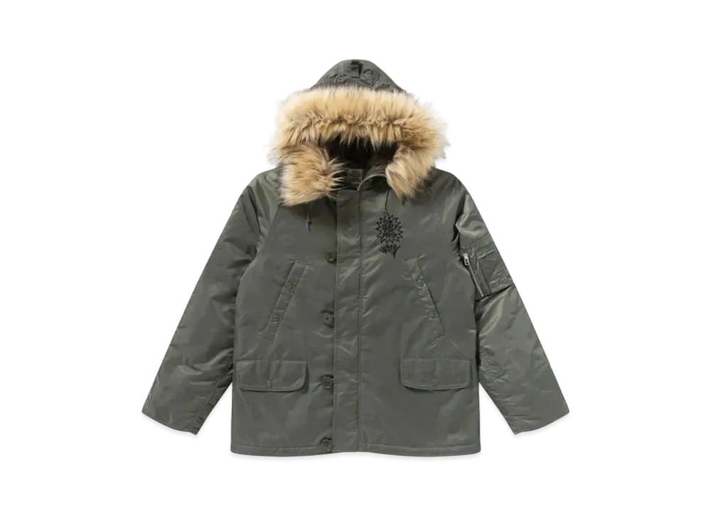 Black Eye Patch Wreck N-3B Jacket "Olive"