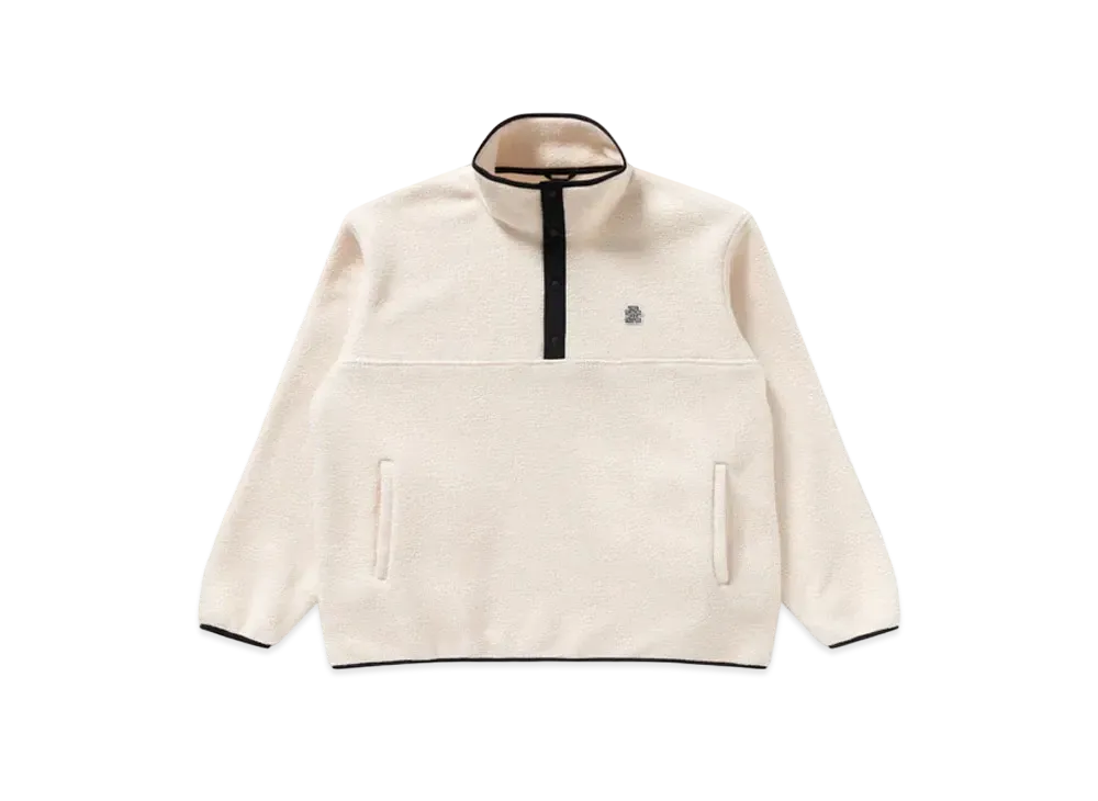 Black Eye Patch OG Label Fleece Pullover "White"