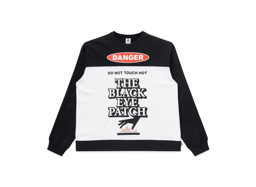 Black Eye Patch Danger Hot Label Crewsweat "Multi"