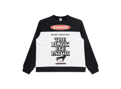 Black Eye Patch Danger Hot Label Crewsweat "Multi"