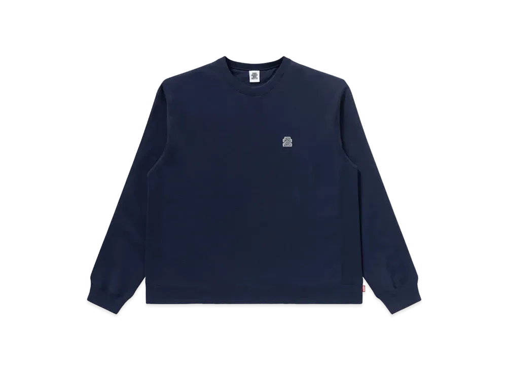Black Eye Patch Small OG Label Crewsweat "Navy"
