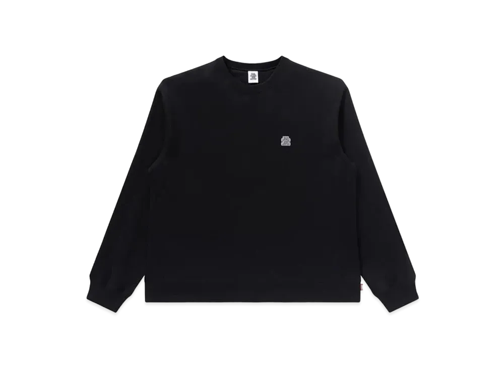 Black Eye Patch Small OG Label Crewsweat "Black"