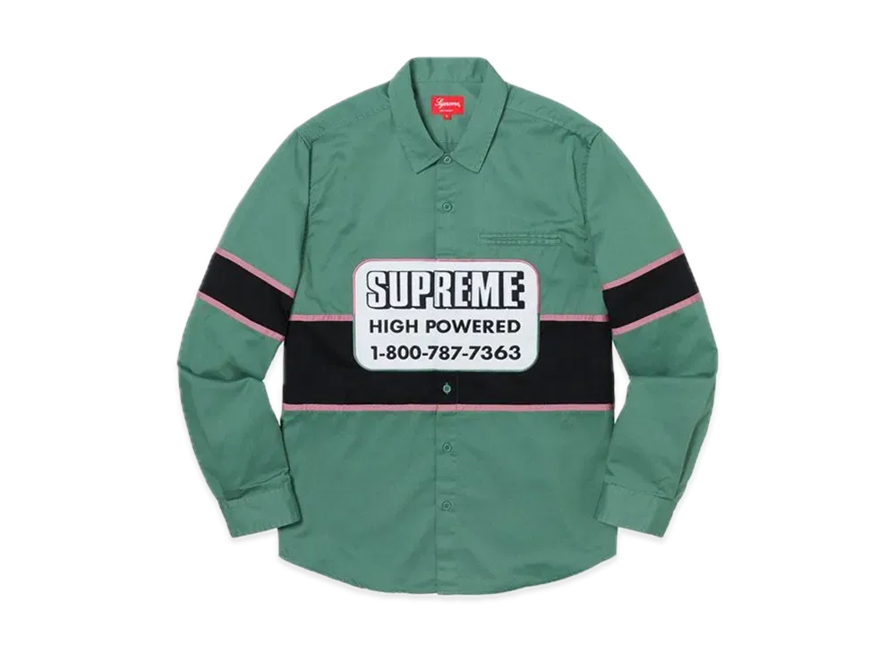 Supreme High Powered Work Shirt "Light Green"