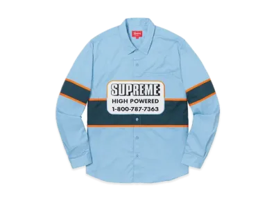 Supreme High Powered Work Shirt "Light Blue"
