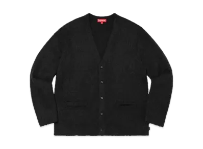Supreme Brushed Mohair Cardigan "Black"