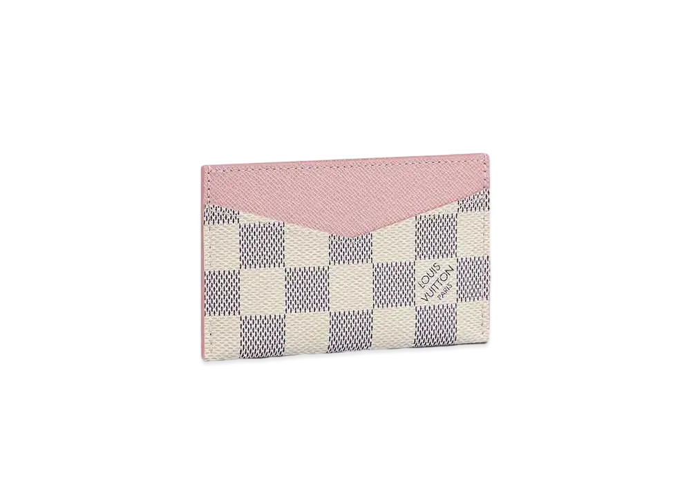 Louis Vuitton Porte Cartes Sampur Damier Azur "Rose Ballerine"