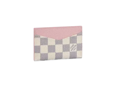 Louis Vuitton Porte Cartes Sampur Damier Azur "Rose Ballerine"
