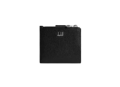 dunhill Duke Fine Leather Coin Purse Billfold Wallet "Black"