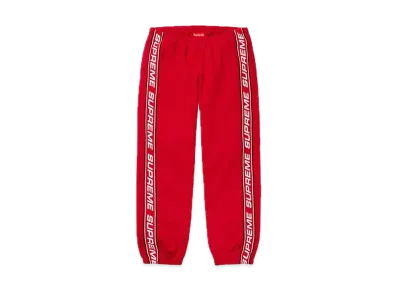 Supreme Text Rib Sweatpant "Red"