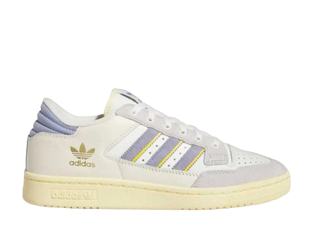 アディダスオリジナルス センテニアル85 ロー "クリスタルホワイト/シルバーバイオレット/ボールドゴールド"
