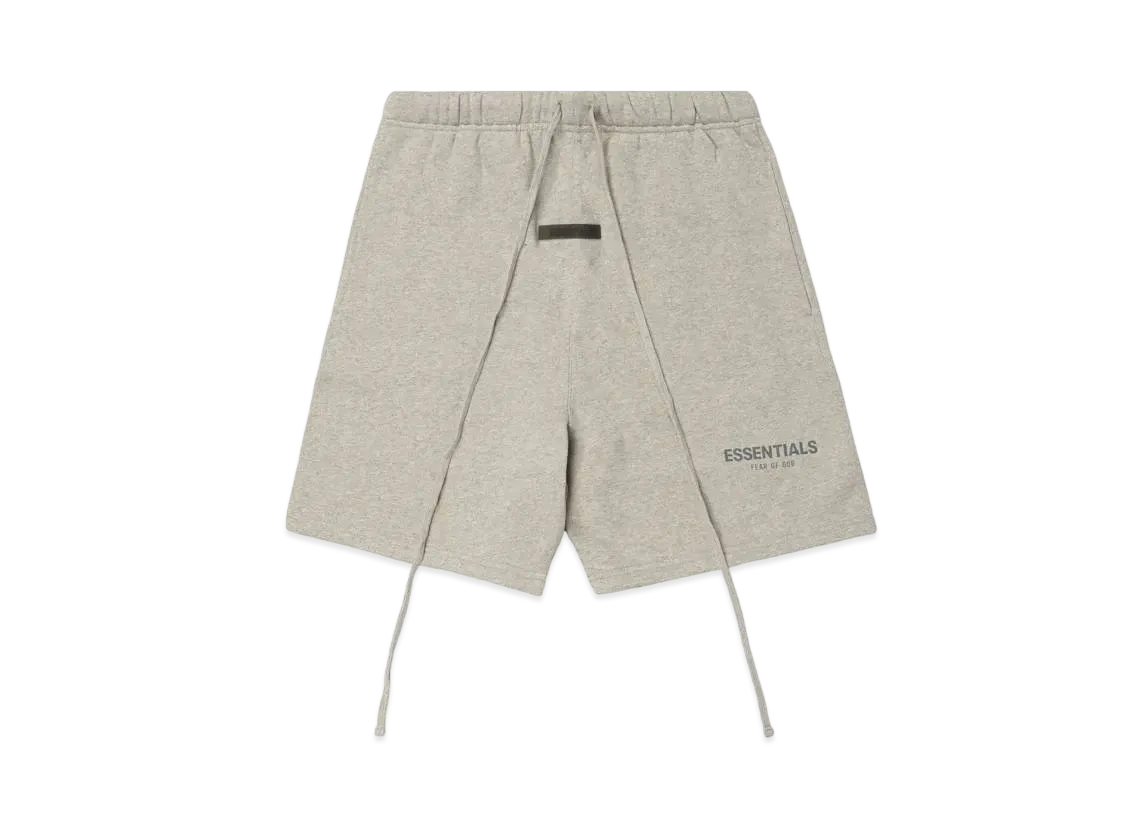 FEAR OF GOD ESSENTIALS SWEATSHORT "Dark Heather Oatmeal"