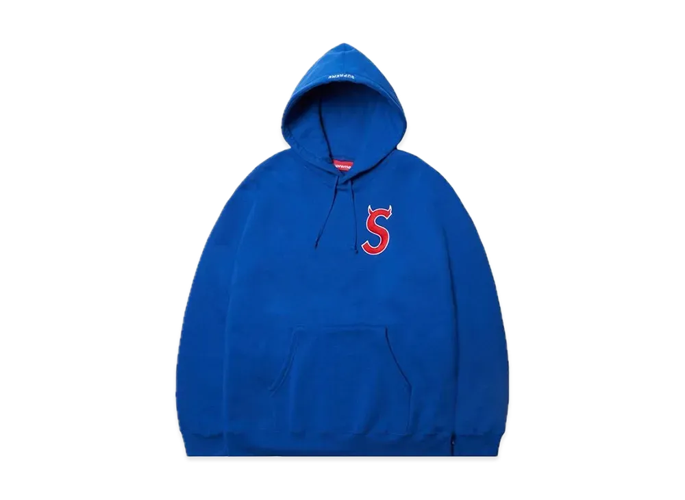 Supreme S Logo Hooded Sweatshirt "Royal" (22FW)