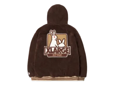 XLARGE x FR2 Boa Hoodie "Brown"