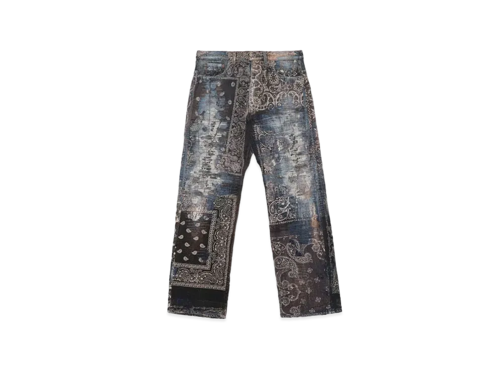 Wildside Yohji Yamamoto x Proleta Re Art Uroboros Denim Pants Vol.2 "Black"