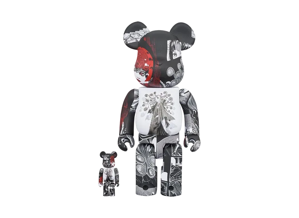 Bearbrick S'YTE x Junji Ito UZUMAKI 100% & 400%