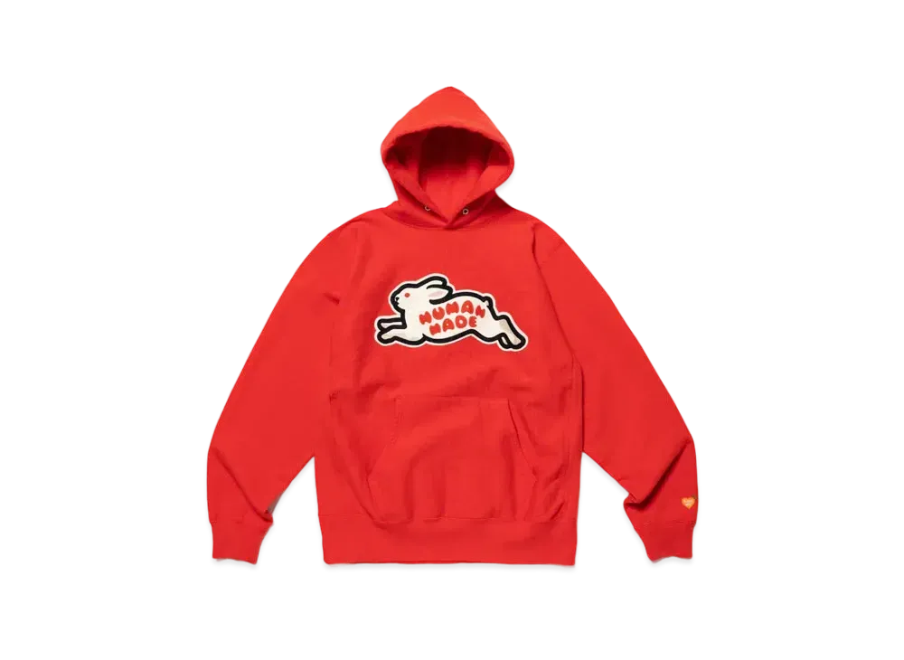 ヒューマン メイド ラビット ヘビー ウェイト フーディー "レッド"