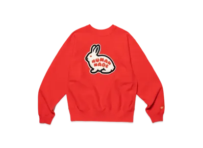 HUMAN MADE Rabbit Heavy Weight Sweatshirt "Red"