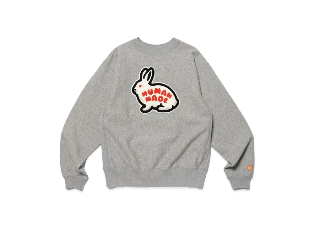 HUMAN MADE Rabbit Heavy Weight Sweatshirt "Gray"
