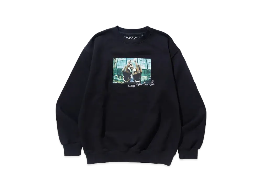 XLARGE x 2Pac Crewneck Sweat "Black"