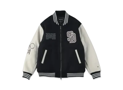 WIND AND SEA x MLB San Diego Padres Varsity Jacket "Navy"