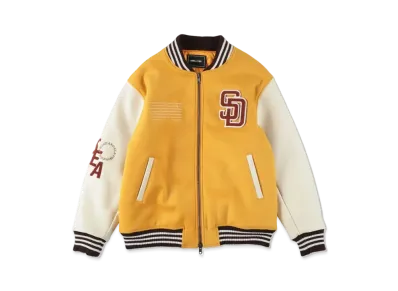 WIND AND SEA x MLB San Diego Padres Varsity Jacket "Yellow"