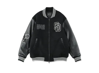 WIND AND SEA x MLB San Diego Padres Varsity Jacket "Black"