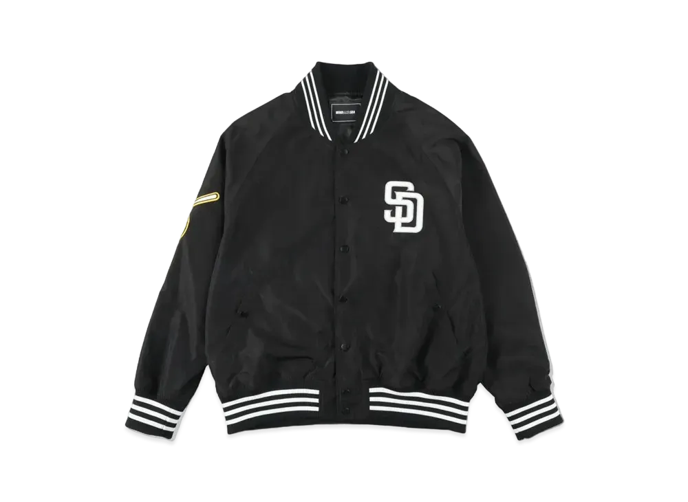 WIND AND SEA x MLB San Diego Padres Satin Blouson "Black"