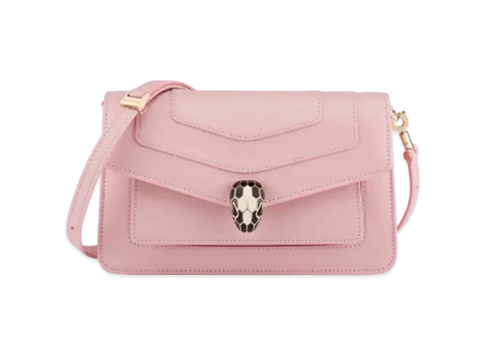 BVLGARI Serpenti Forever East-West Shoulder Bag "Primrose Quartz Pink"