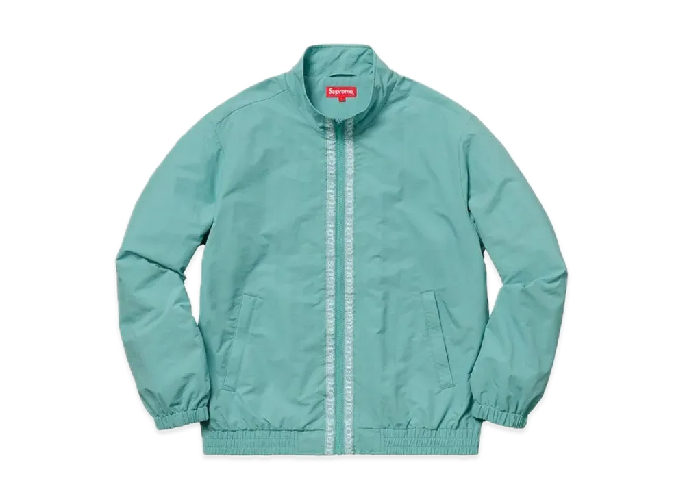 Supreme Classic Logo Taping Track Jacket "Pale Green"