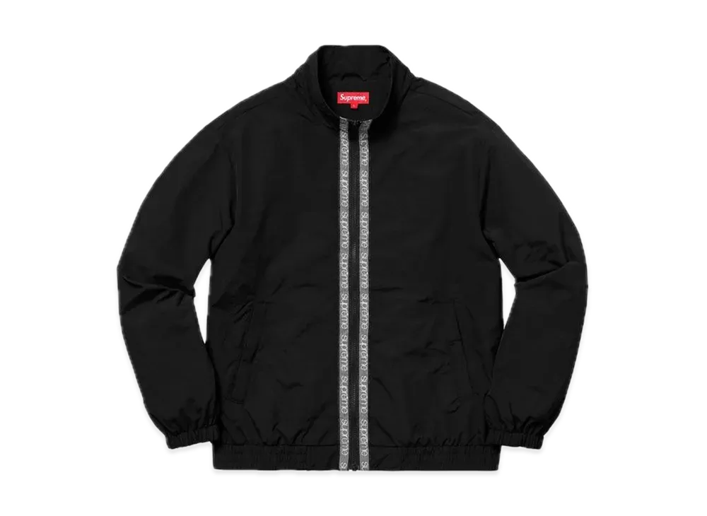 Supreme Classic Logo Taping Track Jacket "Black"