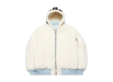 Supreme Faux Fur Reversible MA-1 "Light Blue"