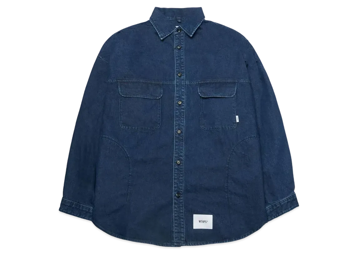 トップス WTAPS WCPO LS COTTON DENIM INDIGO 04 トップス WTAPS WCPO LS COTTON DENIM INDIGO 04 2025年最新