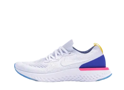 Nike Women's Epic React Flyknit "White Racer Blue Pink Blast"