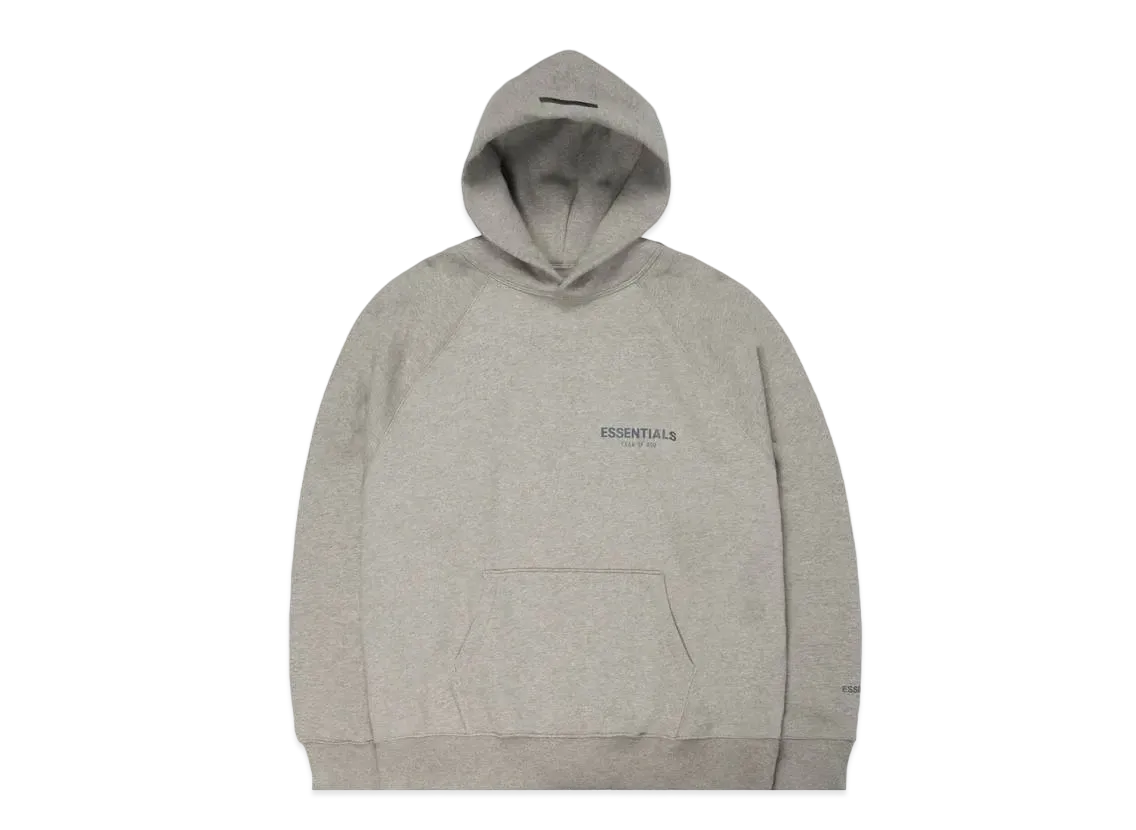 FEAR OF GOD ESSENTIALS PULLOVER HOODIE "Dark Heather Oatmeal"