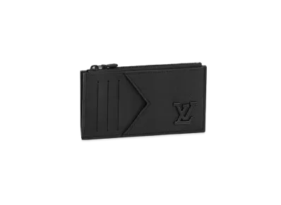 Louis Vuitton Coin Card Holder Aerogram "Noir"