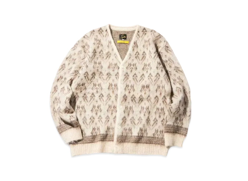 UNION x NEEDLES Mohair Cardigan Triangle "Beige"