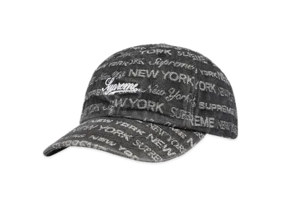 Supreme Multi Type Jacquard Denim 6-Panel "Black"