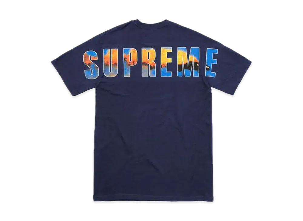 シュプリーム クラッシュ Tシャツ "ネイビー"