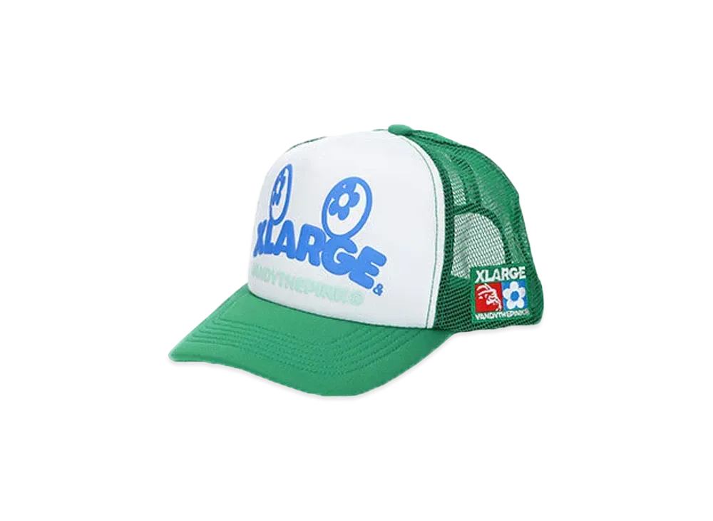 XLARGE x VANDY THE PINK Snap Back Mesh Cap "Green"