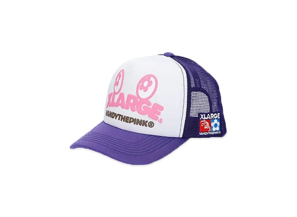 XLARGE x VANDY THE PINK Snap Back Mesh Cap "Purple"