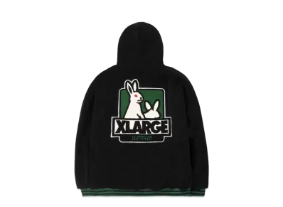 XLARGE x FR2 Boa Hoodie "Black"