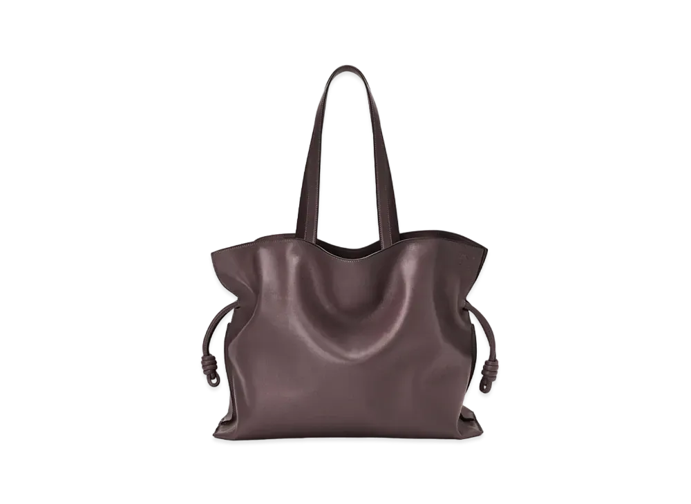 LOEWE XL Flamenco Bag In Nappa Calfskin "Prune"