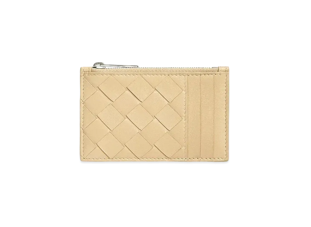 Bottega Veneta Zipped Card Case "Porridge"