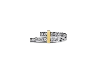Tiffany & Co. Edge Bypass Ring "Platinum/Yellow Gold"