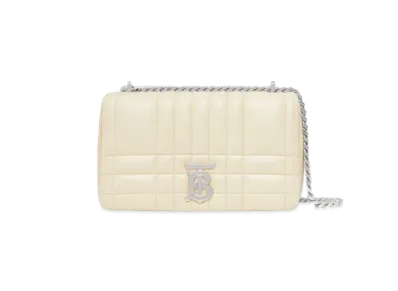 Burberry Quilted Leather Small Lola Bag "Pale Vanilla"