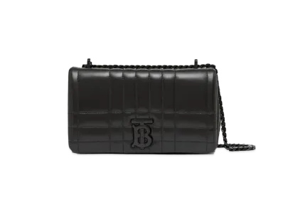 Burberry Quilted Leather Small Lola Bag "Black"
