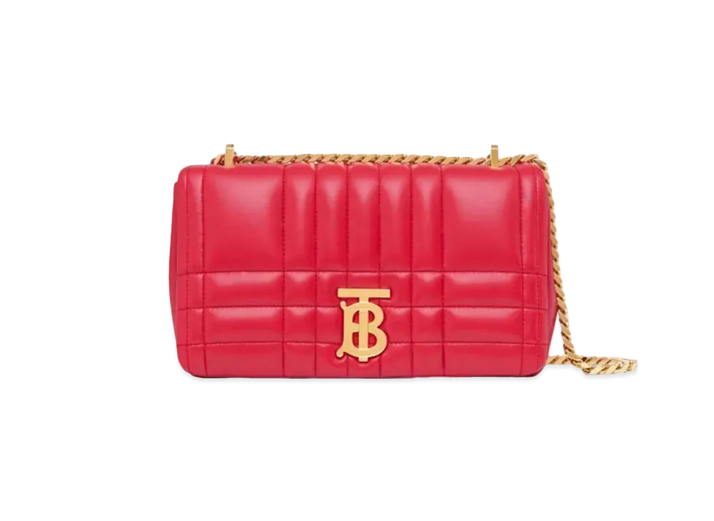 Burberry Quilted Leather Small Lola Bag "Bright Red"