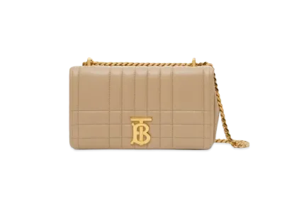Burberry Quilted Leather Small Lola Bag "Oats Beige"