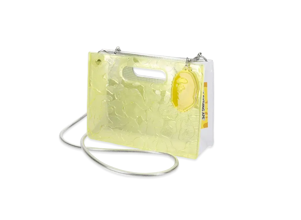 A BATHING APE x nana-nana A5 Horizontal Bag Bape Kids Harajuku Store Exclusive "Yellow"
